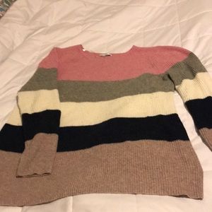 Pink Clover Colorblock Sweater Size 2X